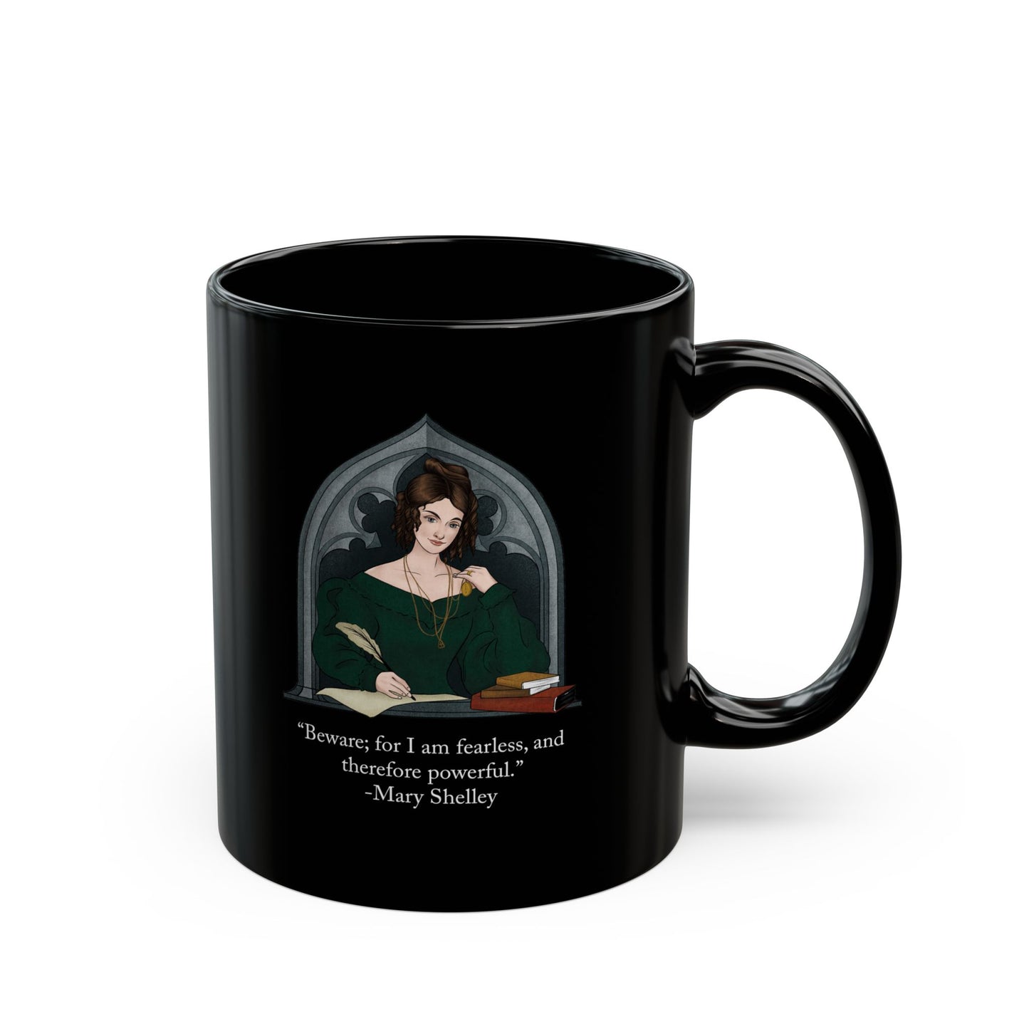 Mary Shelley Ceramic Mug : Black