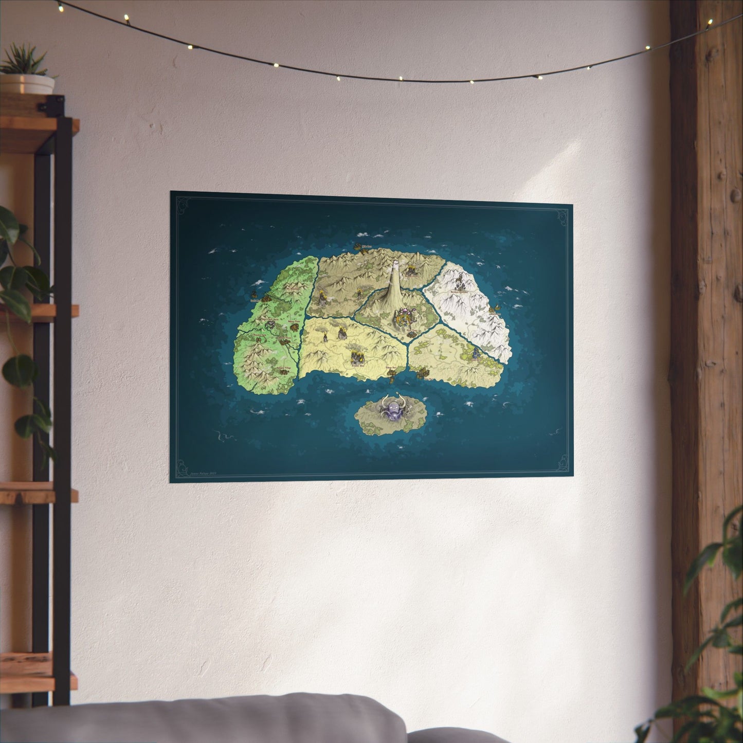 Wano Map Poster