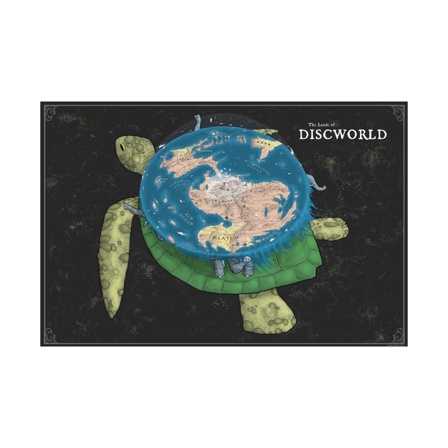 Discworld Map Poster