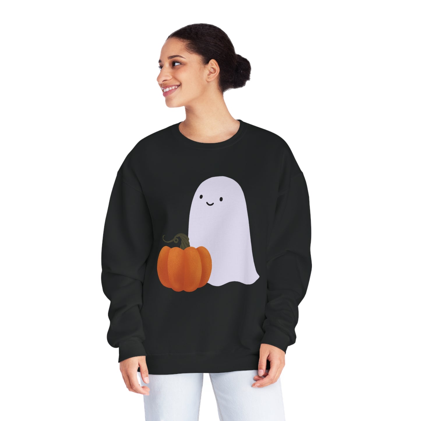 Pumpkin Ghost - Unisex Crewneck Sweatshirt