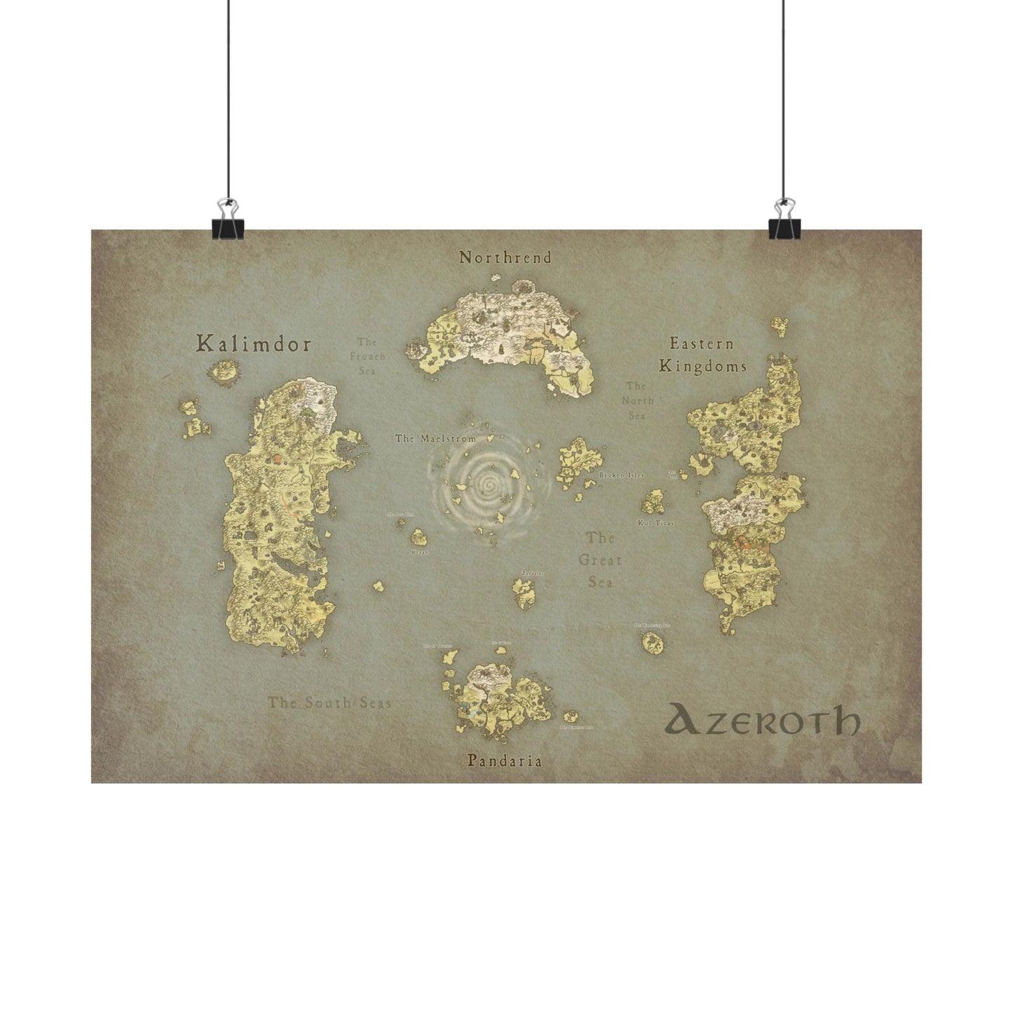 Azeroth Map Poster