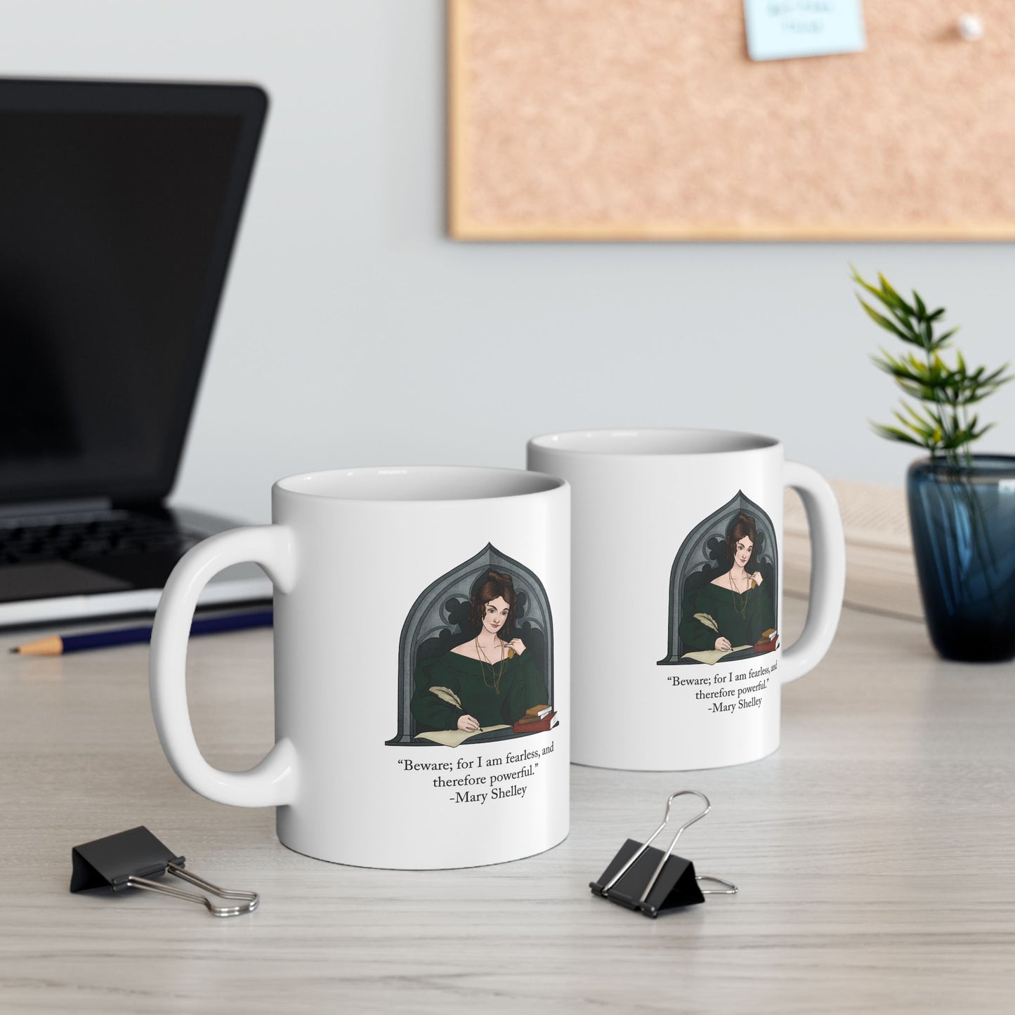 Mary Shelley Ceramic Mug : White