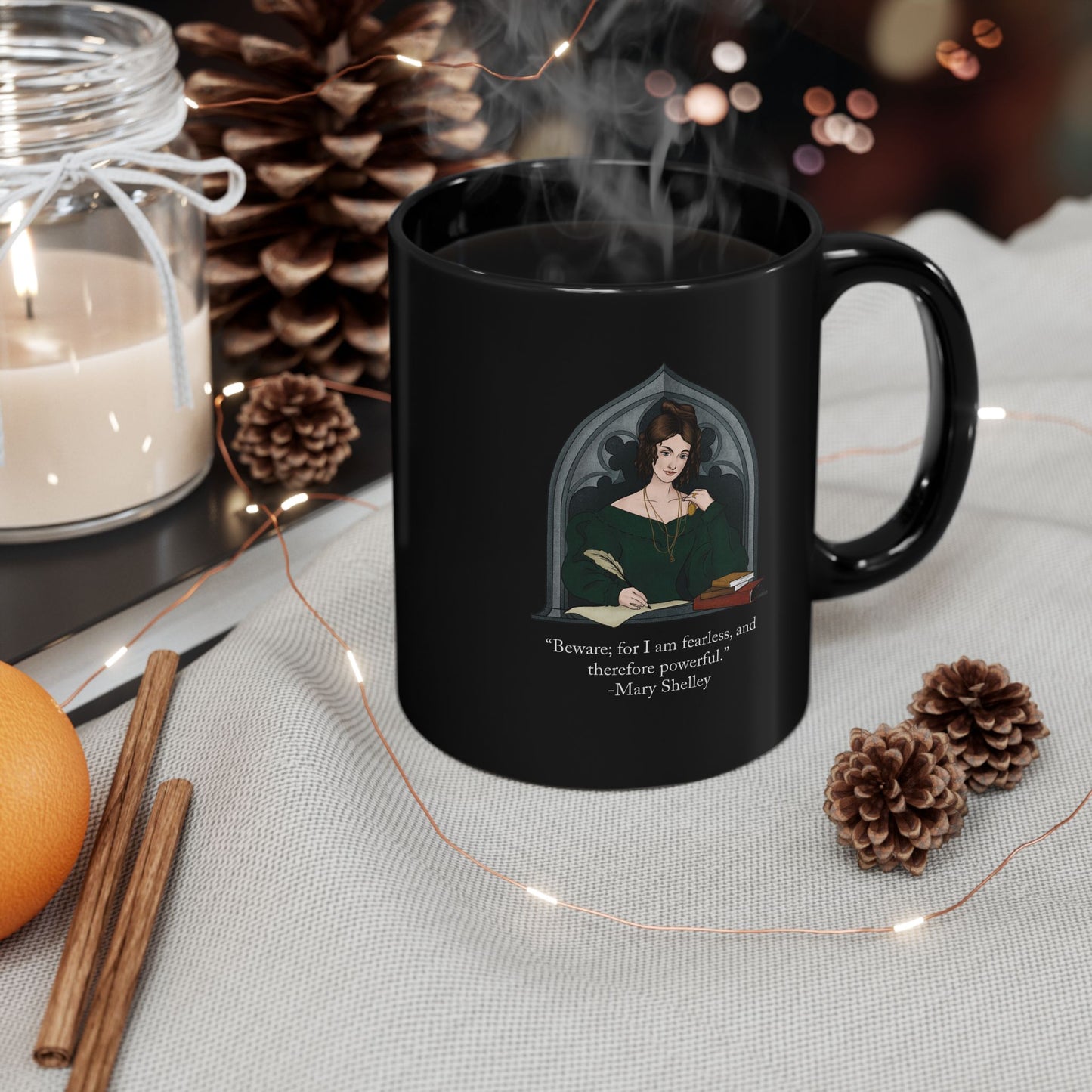 Mary Shelley Ceramic Mug : Black