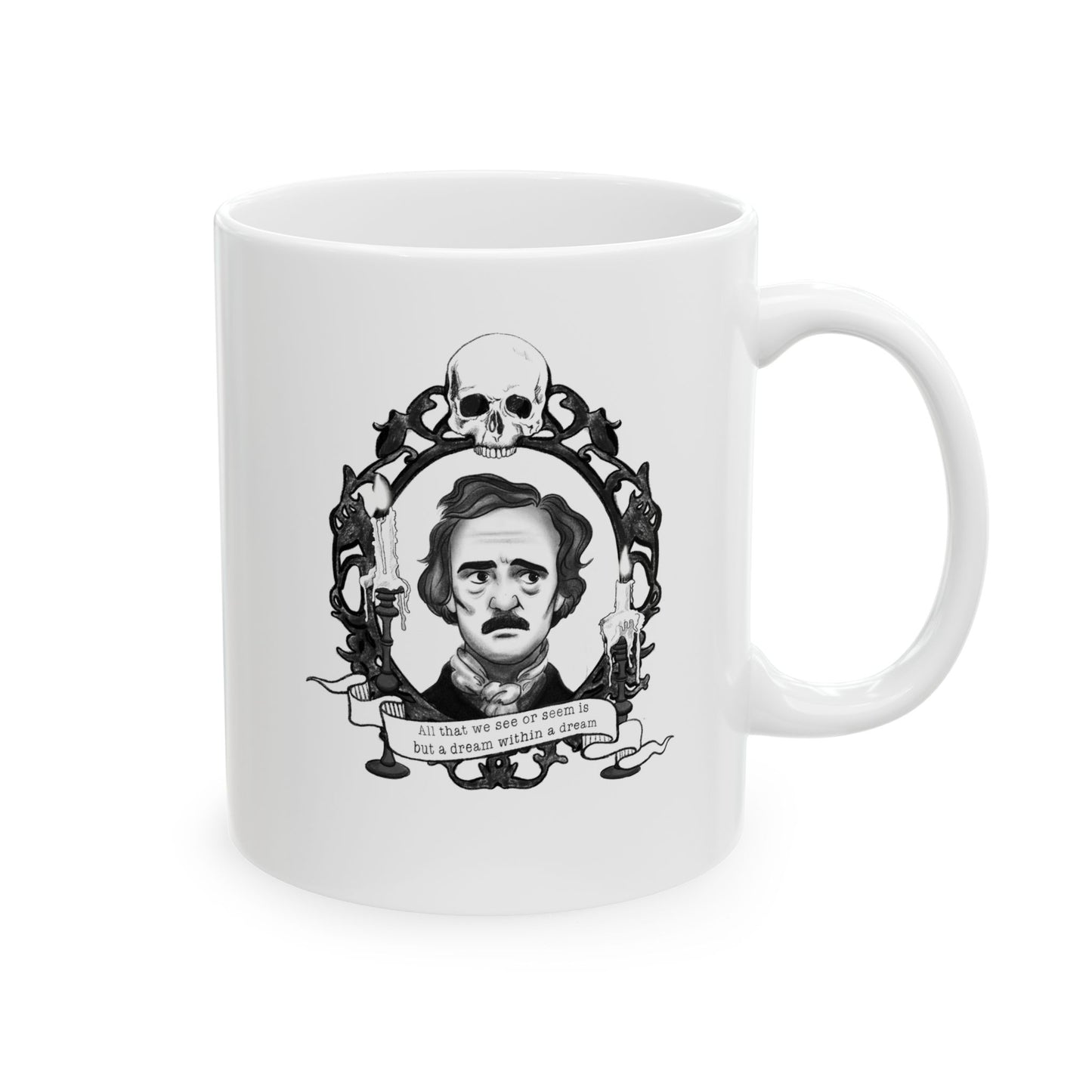 Edgar Allan Poe Mug - Ceramic Mug 11oz