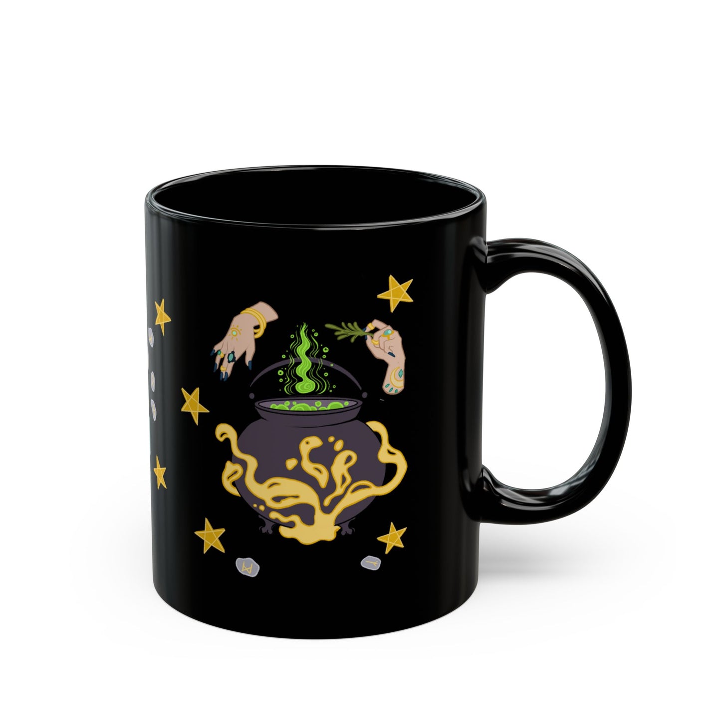 Witch's Brew 11oz Black Ceramic Mug