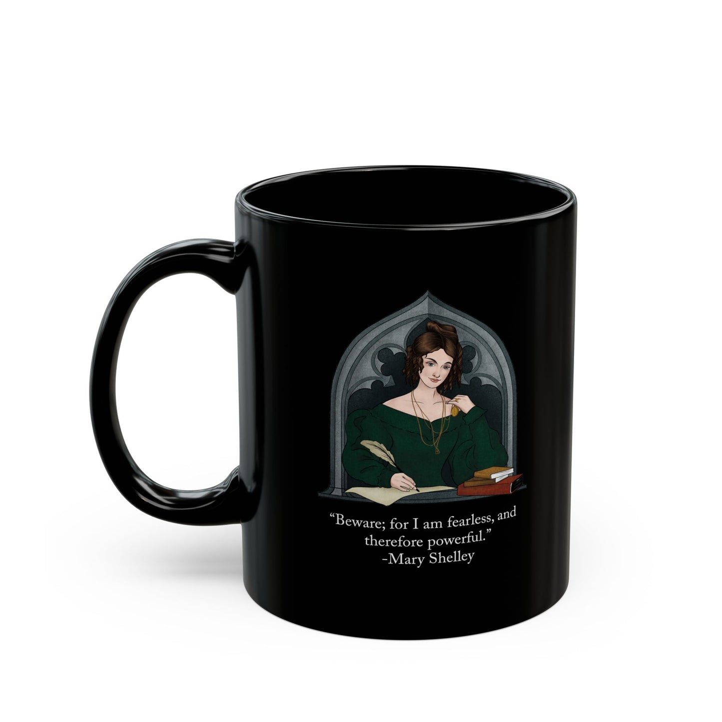 Mary Shelley Ceramic Mug : Black