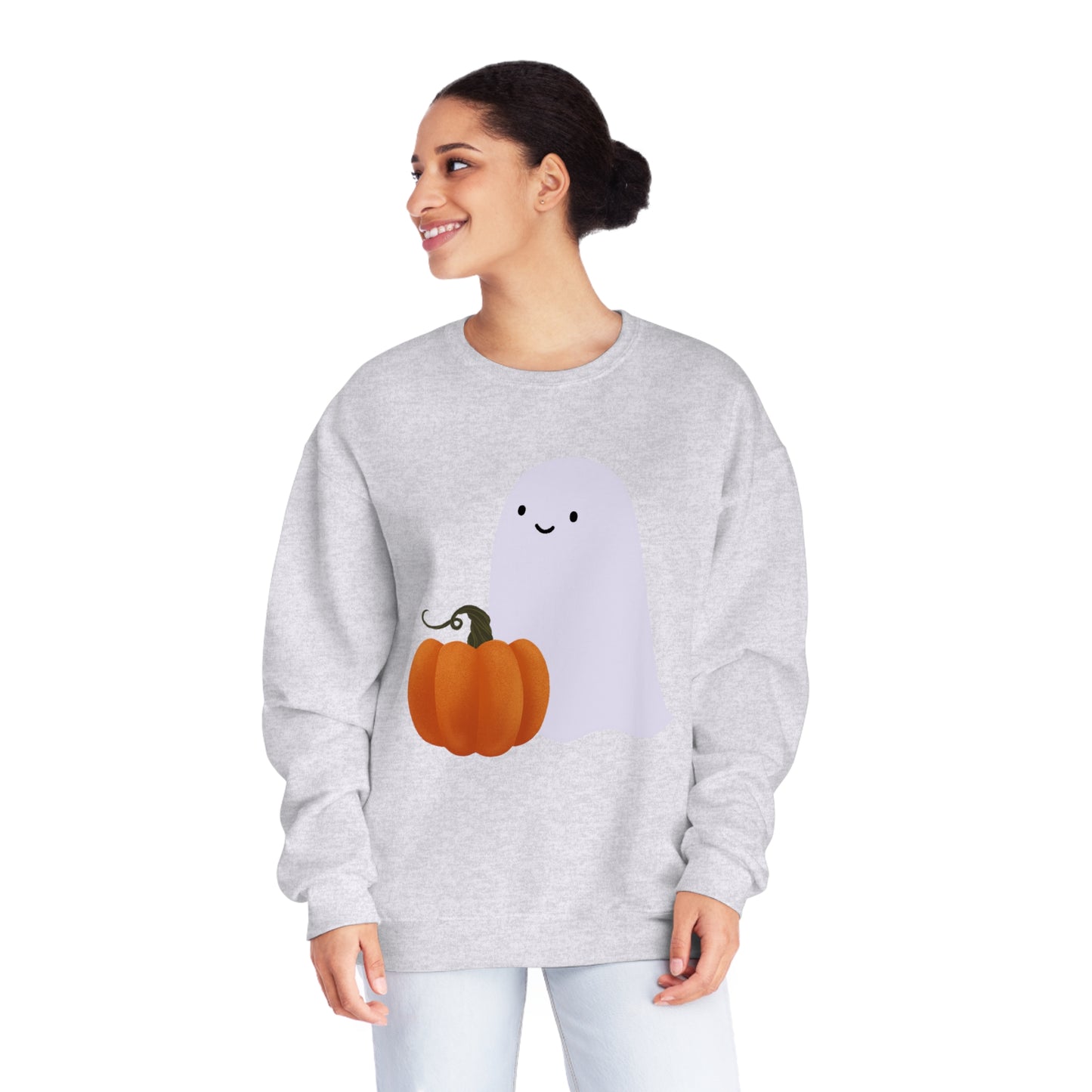 Pumpkin Ghost - Unisex Crewneck Sweatshirt