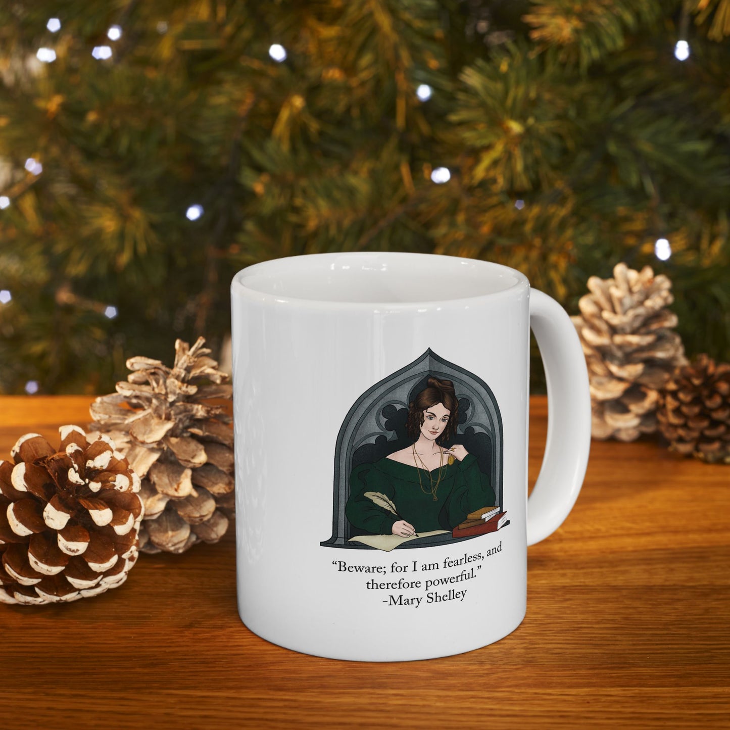 Mary Shelley Ceramic Mug : White