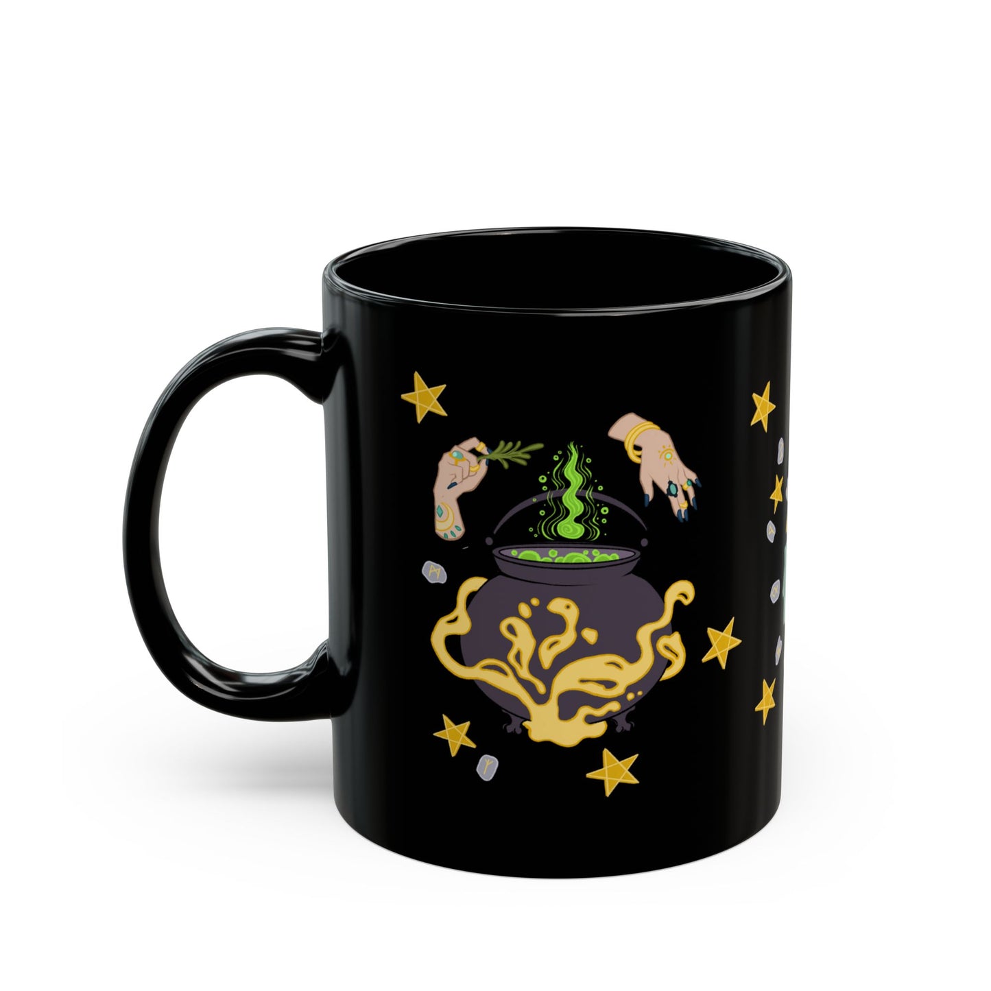 Witch's Brew 11oz Black Ceramic Mug