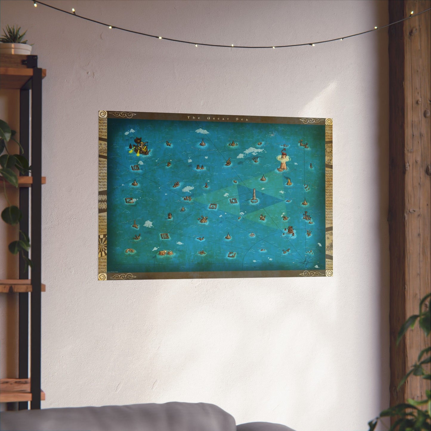 Legend of Zelda: The Wind Waker Map Poster