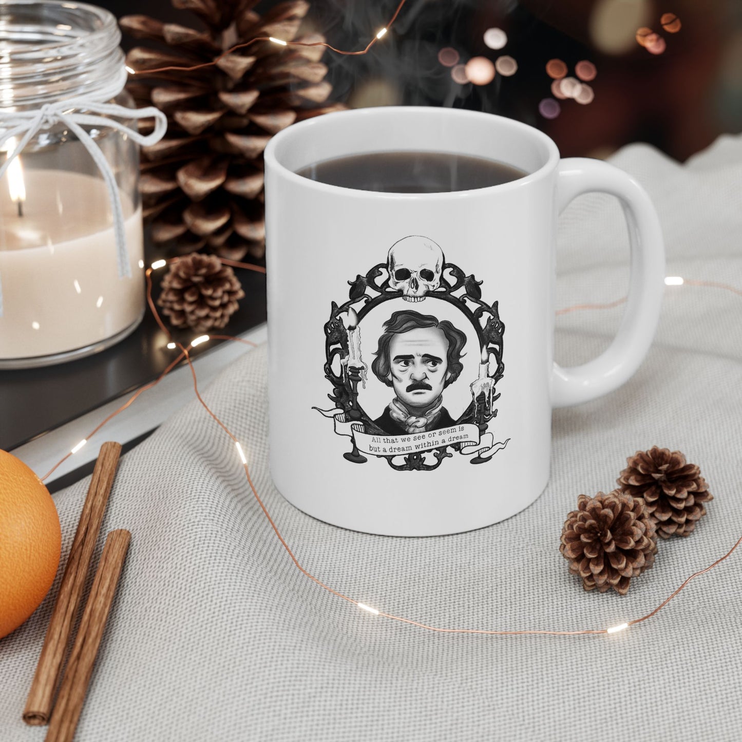 Edgar Allan Poe Mug - Ceramic Mug 11oz