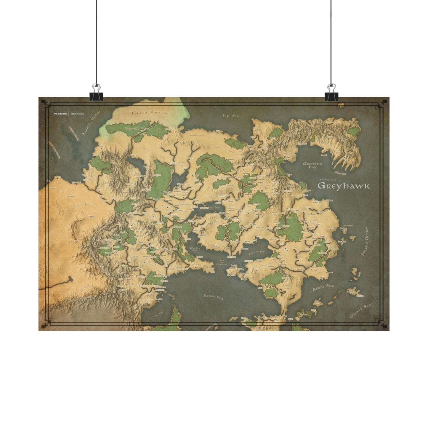 Greyhawk Map Poster