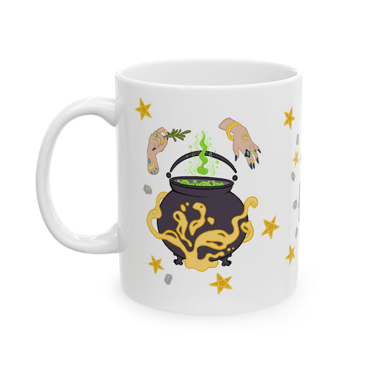 Witch's Brew - White Ceramic Mug 11oz