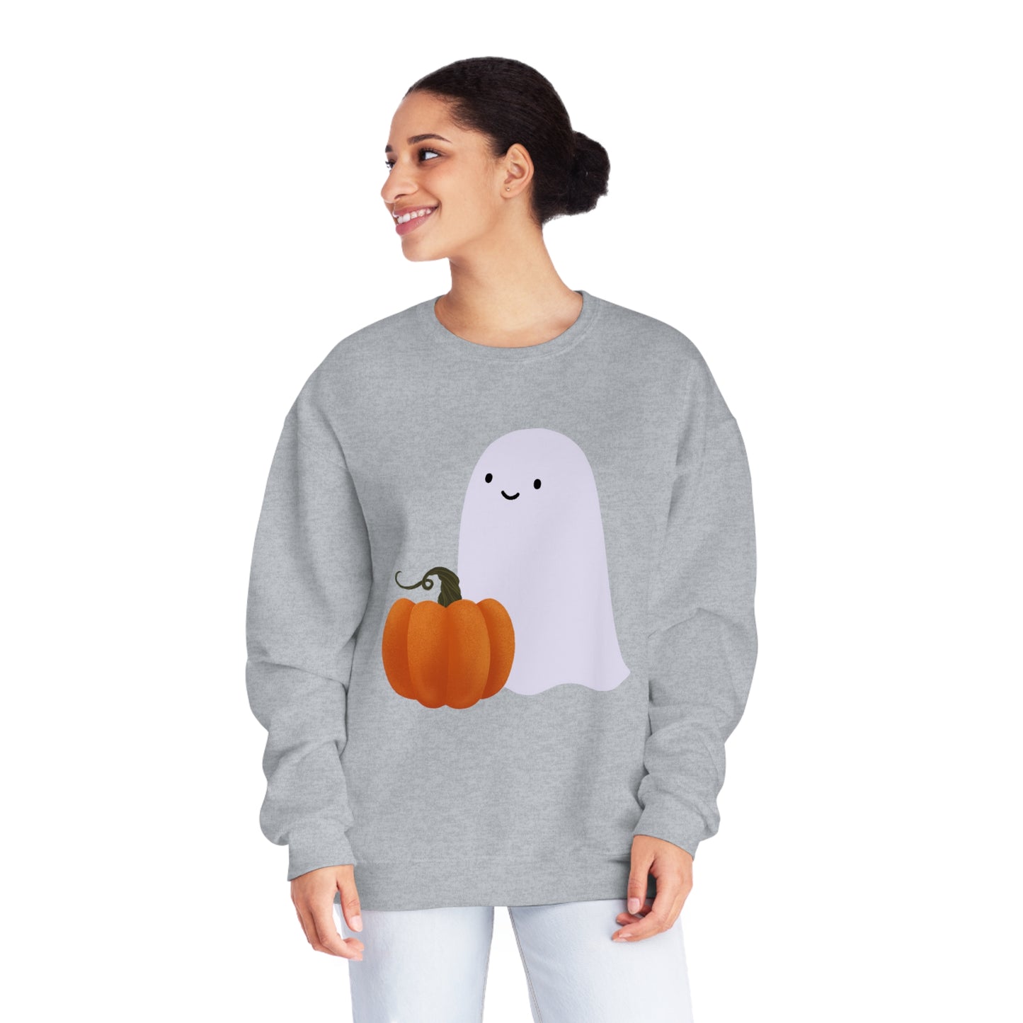 Pumpkin Ghost - Unisex Crewneck Sweatshirt